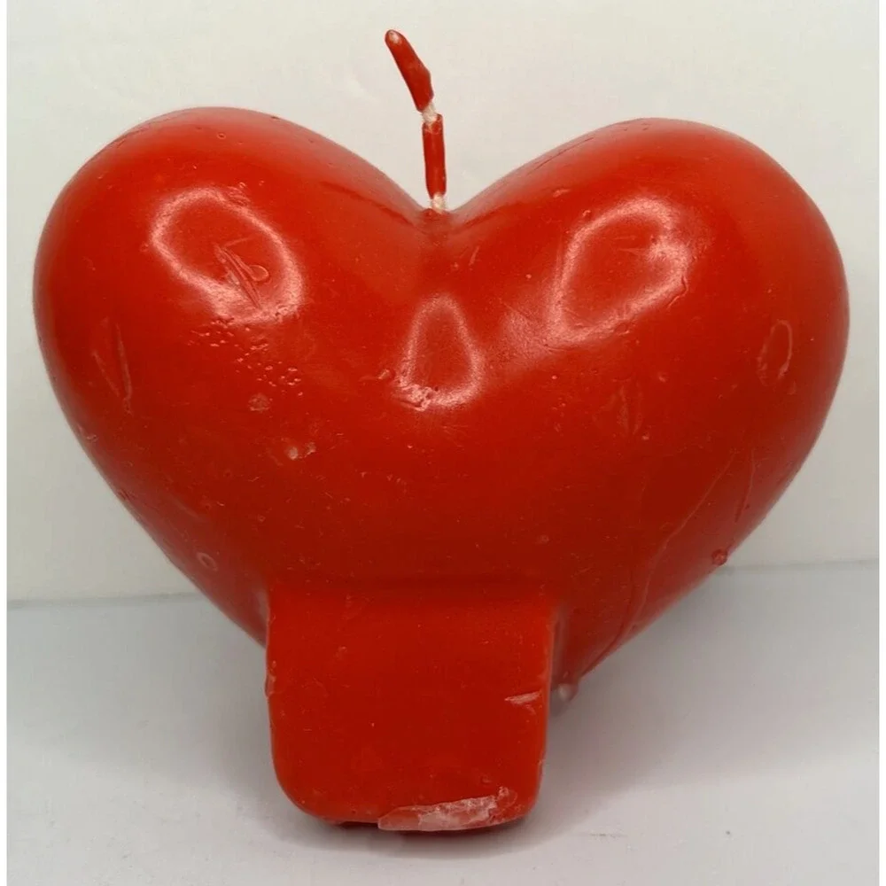 Vintage Valentine's Day Love Heart Decorative Candle‎ 4